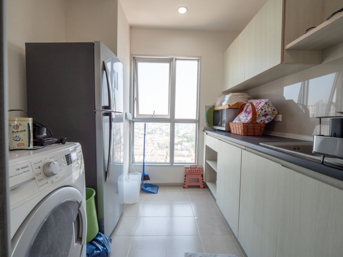 รูป ขายห้องคอนโดราคาดีที่สุด ห้องมุม ชั้นสูงมาก ชั้น 23 ขนาด 45.6 ตรม. แบบ 2 ห้อนนอน คอนโด แอสปาย สาทร-ตากสิน ทิมเบอร์ โซน - รูปที่ 25/49