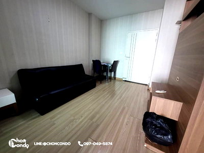 เช่าคอนโด ตลาดหนองมน : The Idol ชั้น6 ตึกB บางแสน ------ พื้นมีรอยบวมหลายจุด ------Tel 097-049-5874 (Line: @choncondo มี@ด้วย)