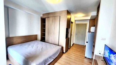 คอนโดให้เช่า : ให้เช่า แปชเตอร์ วัน เดอะ แคมปัส มีเฟอร์นิเจอร์+เครื่องใช้ไฟฟ้าครบ