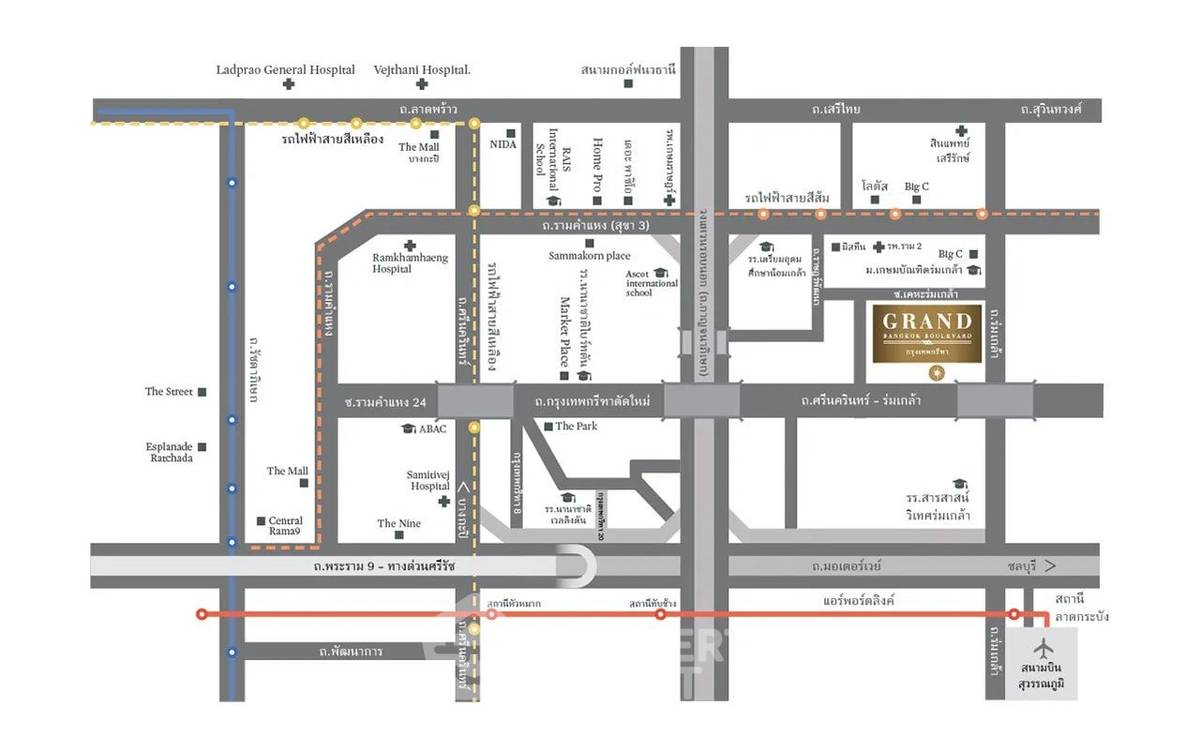 รูป บ้าน 5-ห้องนอน ที่ แกรนด์ บางกอก บูเลอวาร์ด กรุงเทพกรีฑา ใน คลองสามประเวศ (ID 2803166) - รูปที่ 5/5