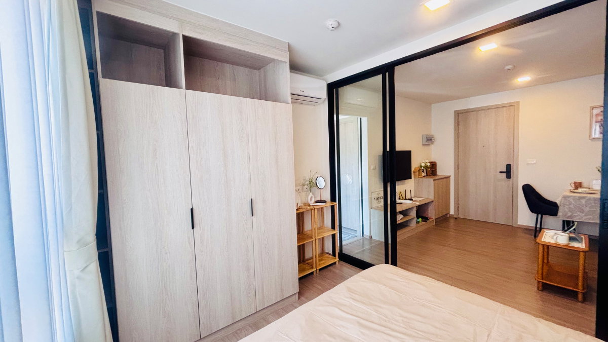 รูป ดีคอนโด รีฟ ภูเก็ต กะทู้ ห้องหน้ากว้างอยู่สบายไม่อึดอัด - รูปที่ 12/40