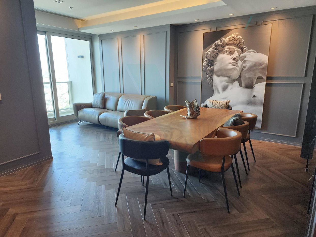 picture 📌 For Rent Condo THE RIVER Building A, Floor 43,2 bed room, Room size 100 sqm - 3/8