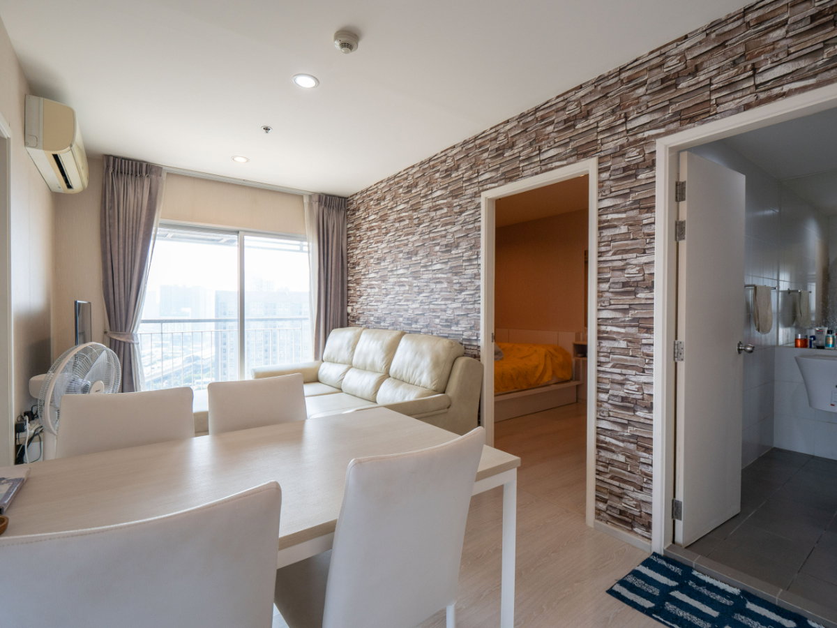 รูป ขายห้องคอนโดราคาดีที่สุด ห้องมุม ชั้นสูงมาก ชั้น 23 ขนาด 45.6 ตรม. แบบ 2 ห้อนนอน คอนโด แอสปาย สาทร-ตากสิน ทิมเบอร์ โซน - รูปที่ 6/49