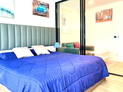Condos for rent : 🔥NTC Home for Rent: Cave Township, near Bangkok University, Building B, 3rd Floor (12,000 THB/month) 32 sq m. Spacious room.