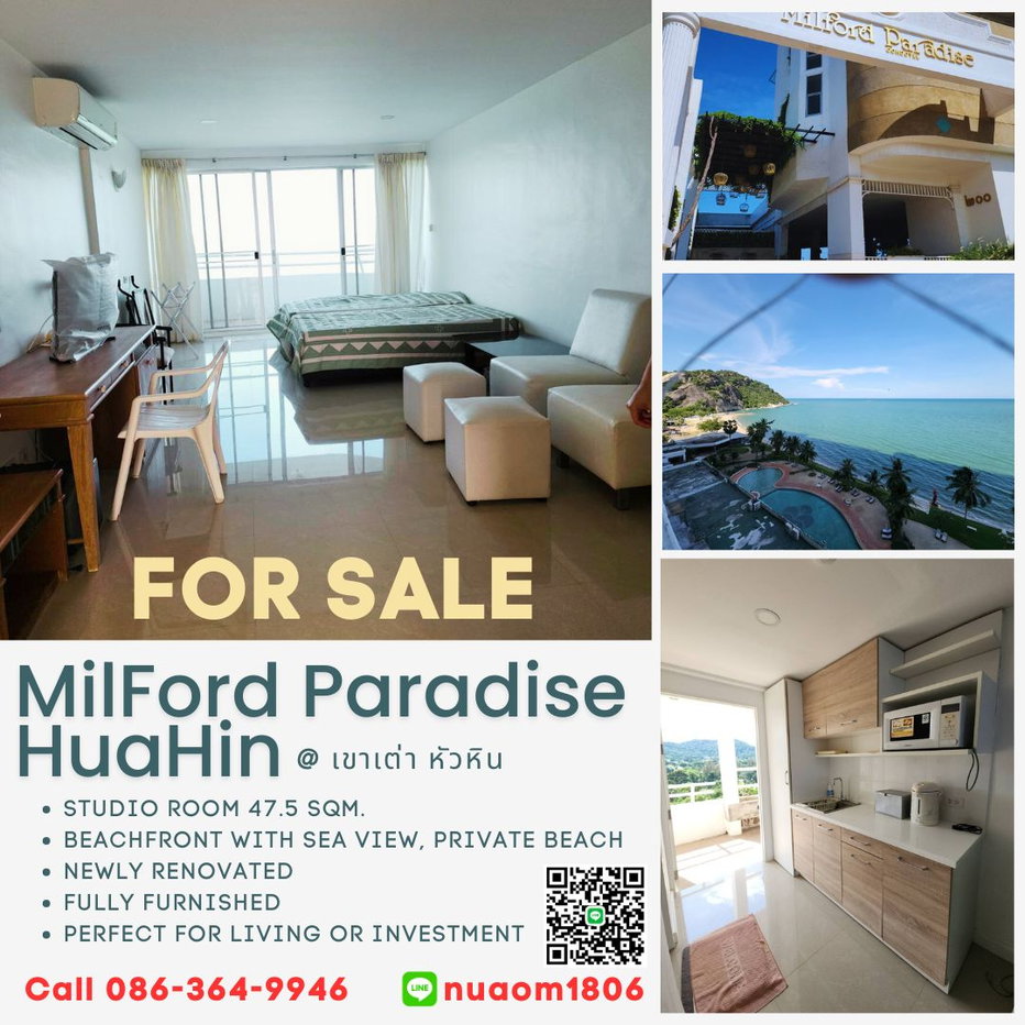 picture Milford Paradise Hua Hin ⛱️ Beachfront Studio Condo with Stunning Sea View - 1/21