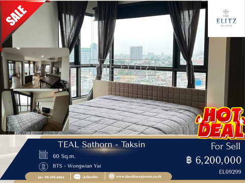 ✨ Rare Item ราคาคุ้มค่าที่สุดบนทำเลศักยภาพ TEAL สาทร-ตากสิน ห้องฟังก์ชันลงตัว เลย์เอาท์ดี อยู่สบายเหมือนบ้าน ❤️