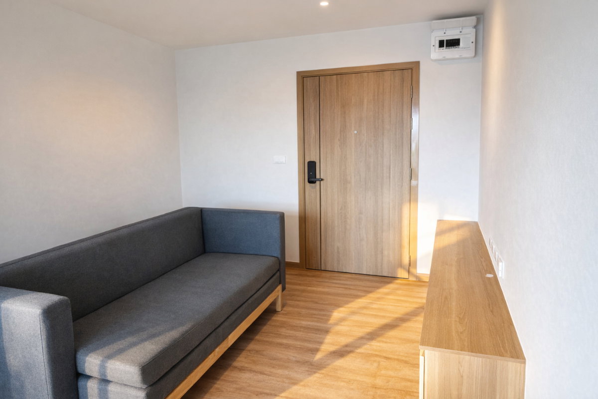 รูป ให้เช่าคอนโด The Excel Hideaway Sukhumvit 71 (27.95 ตร.ม.) เฟอร์ครบ พร้อมเข้าอยู่  - รูปที่ 2/7