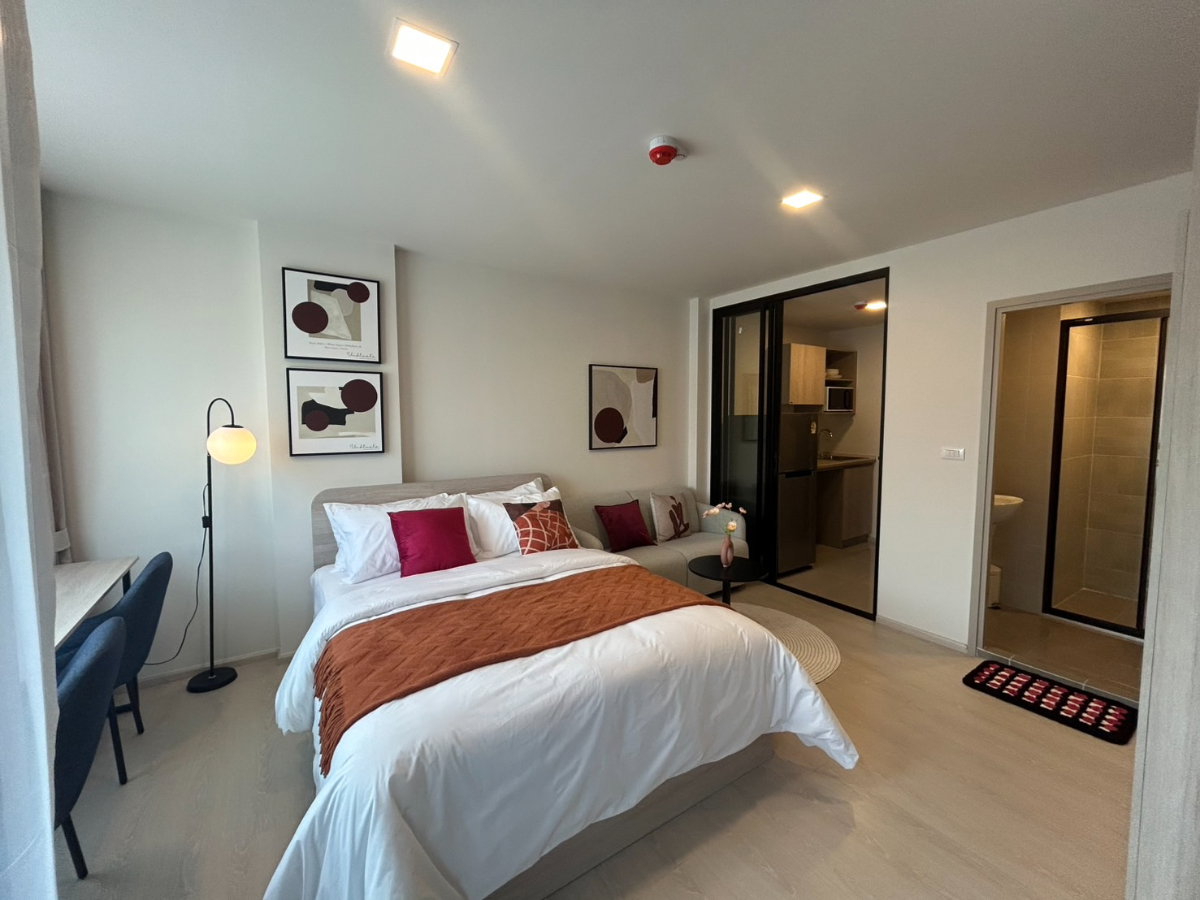 รูป 💎ให้เช่า📣✨ Dcondo Vivid คอนโดใหม่ตรงข้าม ม.กรุงเทพ   ห้องใหม่แกะกล่อง พร้อมอยู่ 1 พ.ค. 69 มีเครื่องซักผ้าอบได้✅ - รูปที่ 4/9