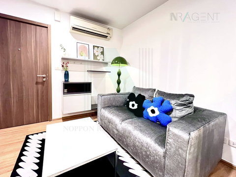 🎉 For Rent Condo THE BASE SUKHUMVIT 77 Building B, Floor 24,1 bed room, Room size 30 sqm