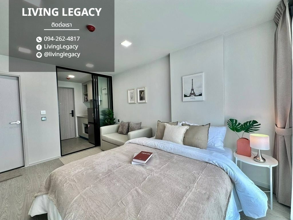 รูป T6HAM8 ให้เช่าคอนโด Atmoz Oasis Onnut 24.11 ตร.ม. ชั้น 8 ตึก E line id : @livinglegacy - รูปที่ 3/18