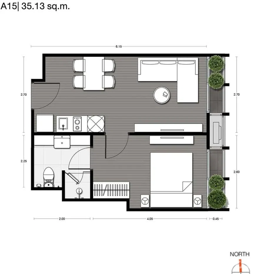 รูป ขาย คอนโด 1 ห้องนอน ในโครงการ โนเบิล อราวน์ สุขุมวิท 33 6186505 - รูปที่ 9/10
