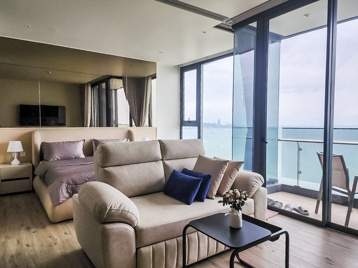 รูป Condo for Rent Arom Wongamat Beachfront 1 Bedroom Sea View - รูปที่ 2/9