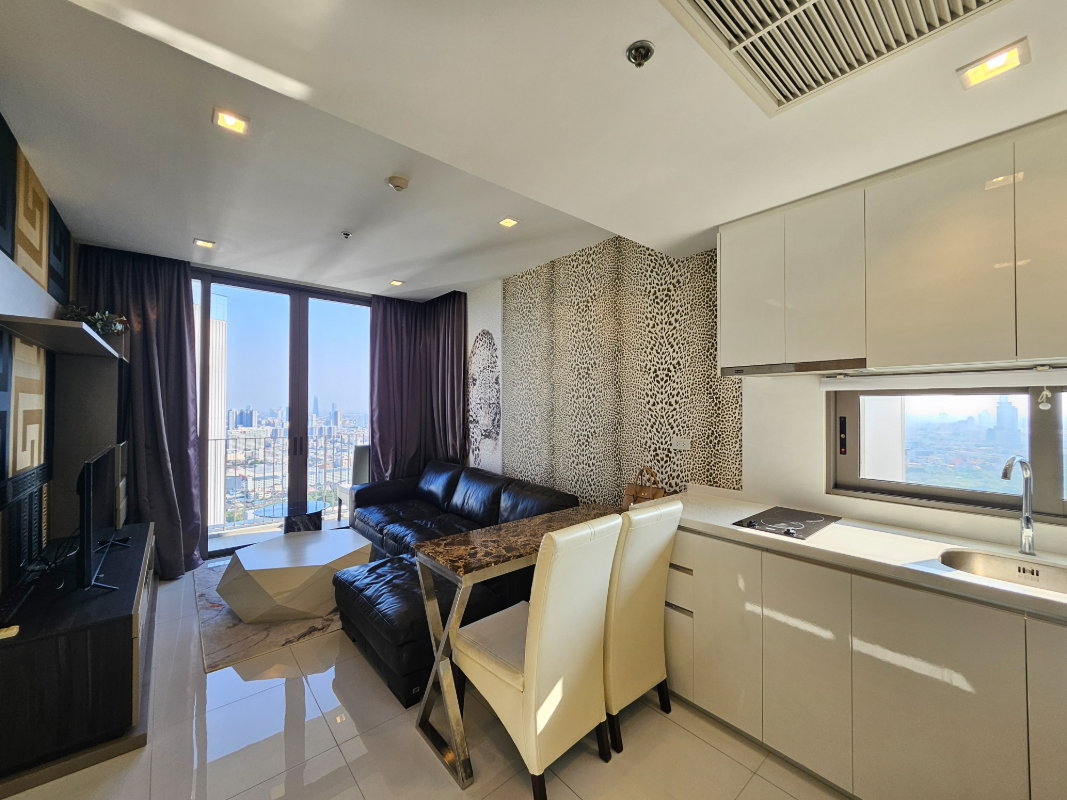 รูป ห้องมุม ผนัง 4 ด้านไม่ติดใคร ชั้น 39 วิวโค้งน้ำเจ้าพระยา ตกแต่งพรีเมี่ยม - รูปที่ 3/23