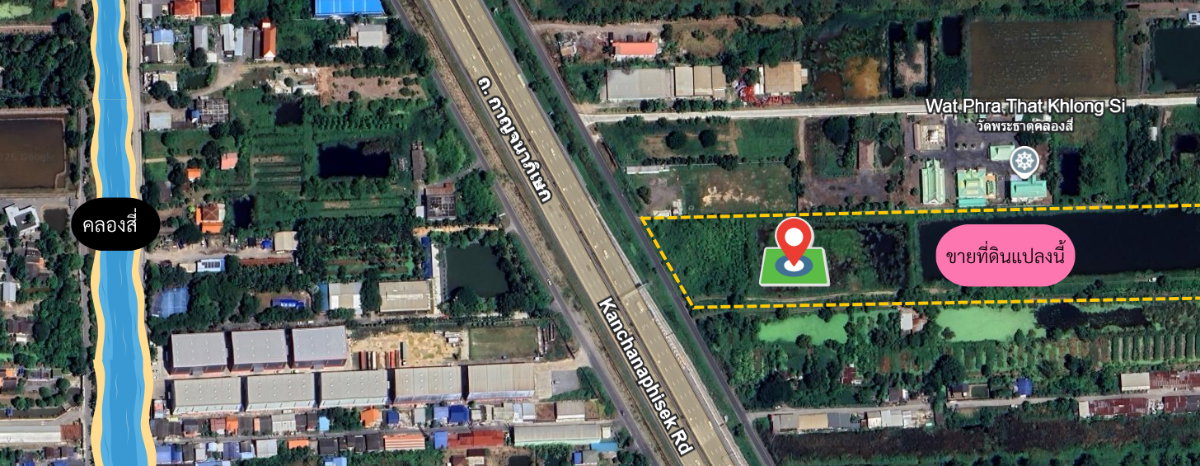 รูป ขายที่ดิน คลองสี่ อ.คลองหลวง เนื้อที่รวม 21 ไร่ 147 ตร.ว. ราคาถูก - รูปที่ 1/11