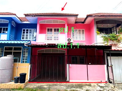 ทาวน์โฮม ปทุมธานี : ทาวน์เฮ้าส์ 19.5 ตร.วา พรธิสาร 5 ธัญบุรี ปทุมธานี 1.3M