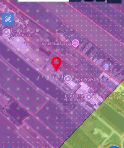 ขายที่ดินหายาก ผังม่วง เนื้อที่ 2ไร่ 2 งาน 87 ตารางวา   คลองเปรง  เมืองฉะเซิงเทรา  เหมาะทำอุตสาหกรรม โกดัง  โรงงาน