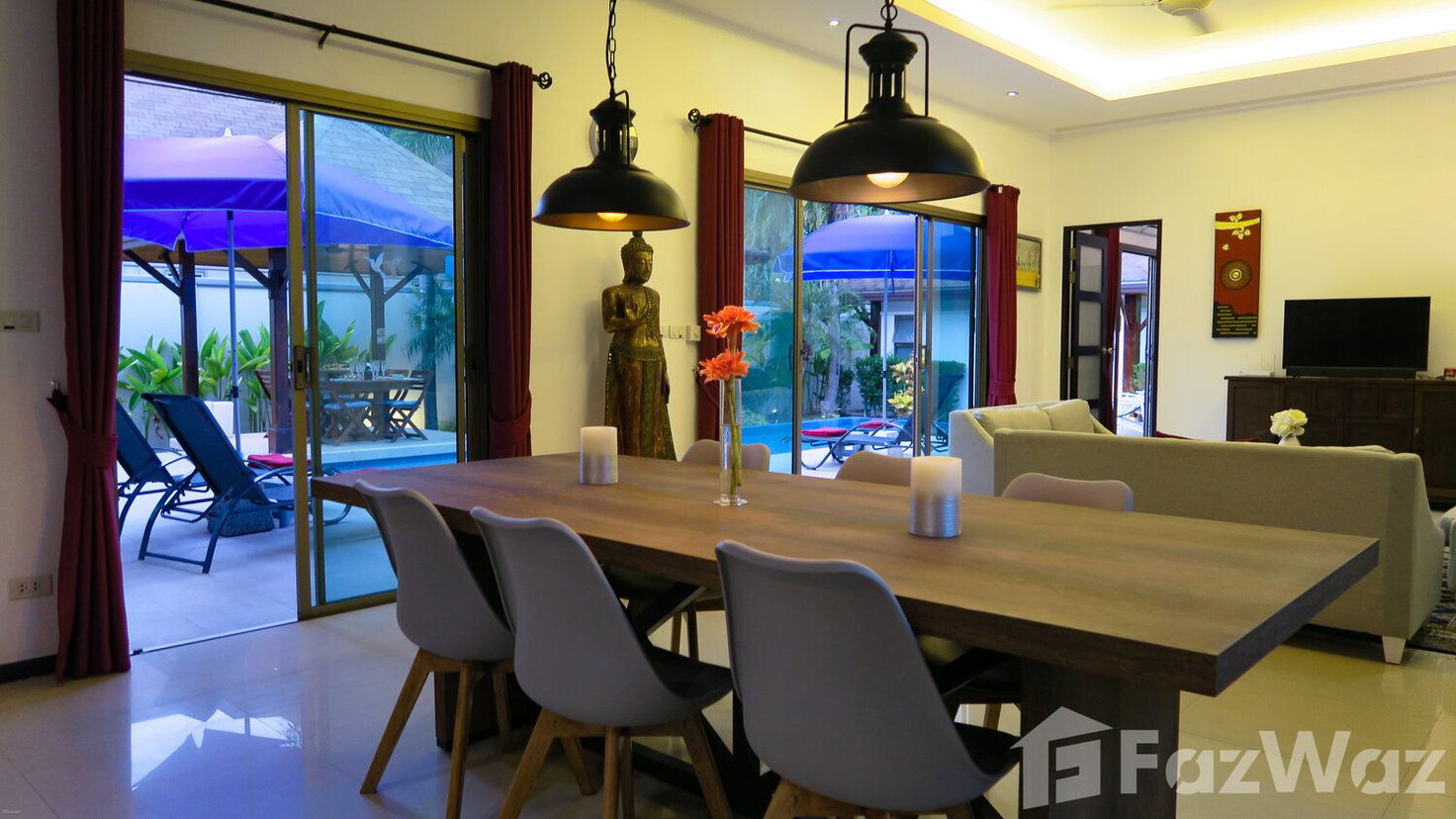รูป วิลล่าให้เช่า 3 ห้องนอน ในโครงการ ดินาดี้ วิลล่า 1414956 - รูปที่ 6/12