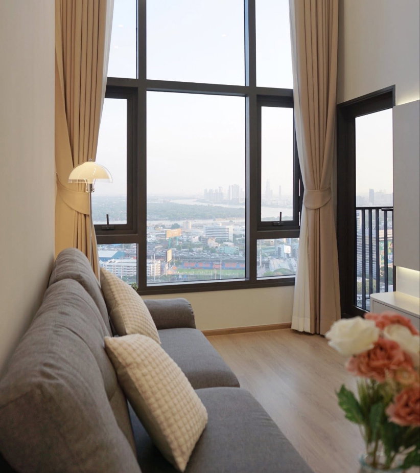 รูป ปล่อยเช่า 🏙️ Life Rama 4 - Asoke ห้อง Duplex ชั้นสูง วิวแม่น้ำ บรรยากาศดี เฟอร์ครบ พร้อมอยู่ ใกล้ MRT เดินทางสะดวก ใจกลางเมือง 🌊✨ - รูปที่ 9/12