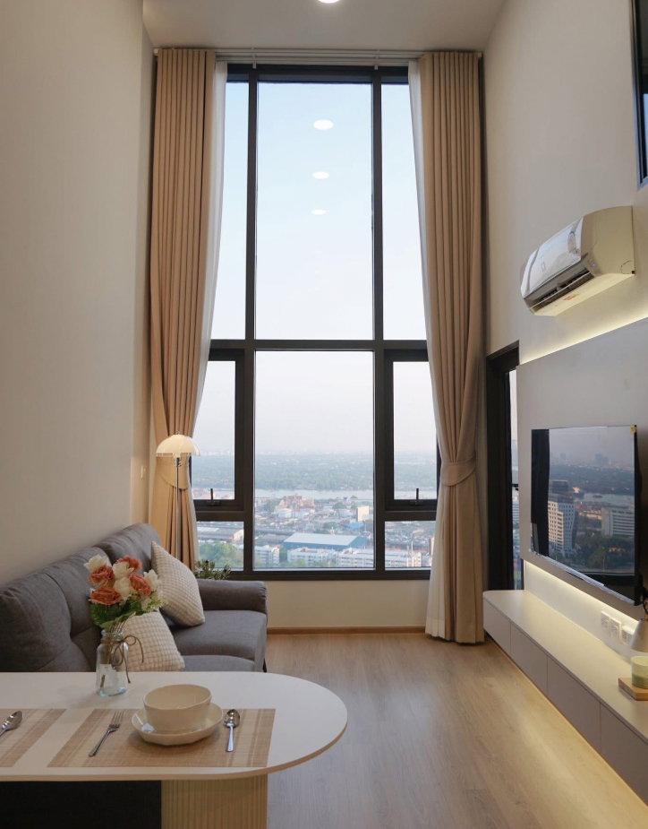รูป ปล่อยเช่า 🏙️ Life Rama 4 - Asoke ห้อง Duplex ชั้นสูง วิวแม่น้ำ บรรยากาศดี เฟอร์ครบ พร้อมอยู่ ใกล้ MRT เดินทางสะดวก ใจกลางเมือง 🌊✨ - รูปที่ 5/12