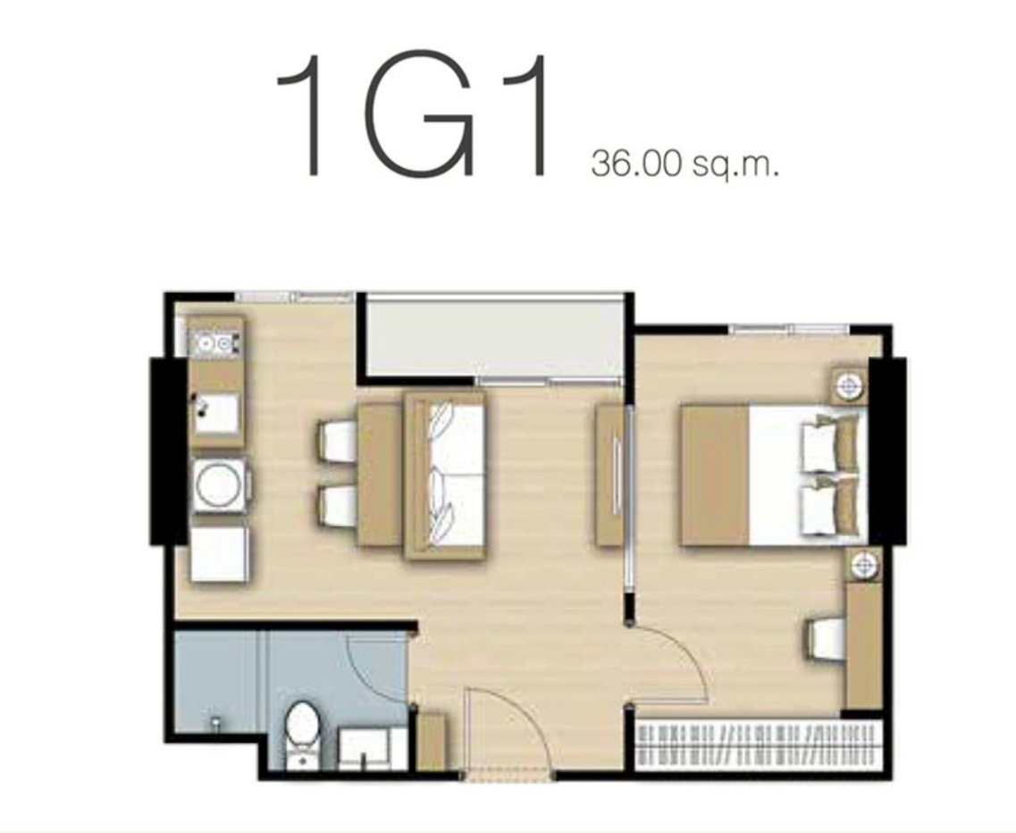 รูป ขายด่วนคอนโด The Parkland Phetkasem 56 เดอะ พาร์คแลนด์ เพชรเกษม 56 ห้องสวย Full Furnihsed ติด MRT ภาษีเจริญ ขายพร้อมผู้เช่า Yield 6% - รูปที่ 24/24