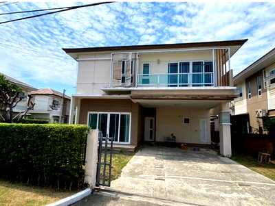 Houses for sale Muang Samut Prakarn Samut Prakarn : Large corner detached house for sale at Le Neo Sukhumvit–Erawan, near the Yellow Line. Ready to move in.