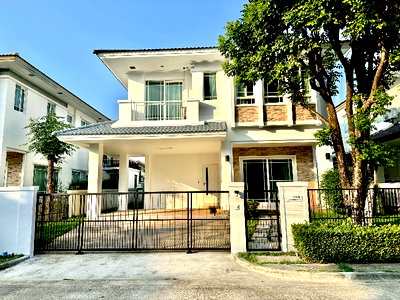 Houses for rent Bangkok : For Rent | Manthana Onnut-Wongwaen 3 Detached House Fully Furnished Pet Friendly Near Suvarnabhumi