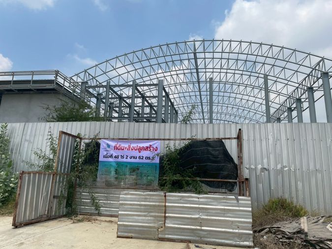 ขาย ที่ดินพร้อมสิ่งปลูกสร้าง  เนือ้ที่ 48ไร่ 2งาน62 ตรว คลอง 14 พืชอุดม ลำลูกกา ปทุมธานี