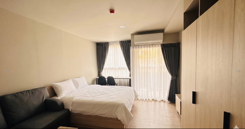 Rent a beautiful and affordable condo at D Condo Phana, fully furnished, near Siriraj Hospital. Interested? Add me on Line: @841qqlnr