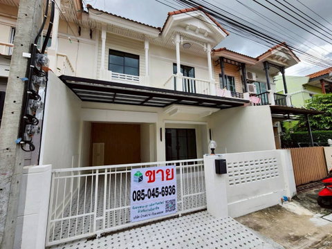 บ้านสวยพร้อมเข้าอยู่! The Villa ท่าอิฐ ซอย 13 ต่อเติมครัว+แอร์+ม่านครบ จบที่ 2.45 ลบ. รวมทุกค่าใช้จ่าย!