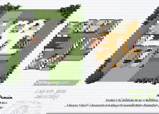 รูป ขาย บ้านเดี่ยว The Plant บางแค หลังใหญ่ บนถนนเมนของหมู่บ้าน เนื้อที่ 60.2 ตรว. พื้นที่ใช้สอย 194 ตรม. - รูปที่ 12/12