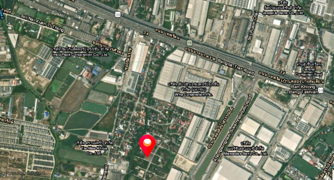 รูป ขายด่วนที่ดิน 122 ตรว. โครงการชัยพฤกษ์บางนา กม.18 เยื้อง ม.หัวเฉียวเฉลิมพระเกียรติฯ - รูปที่ 2/5