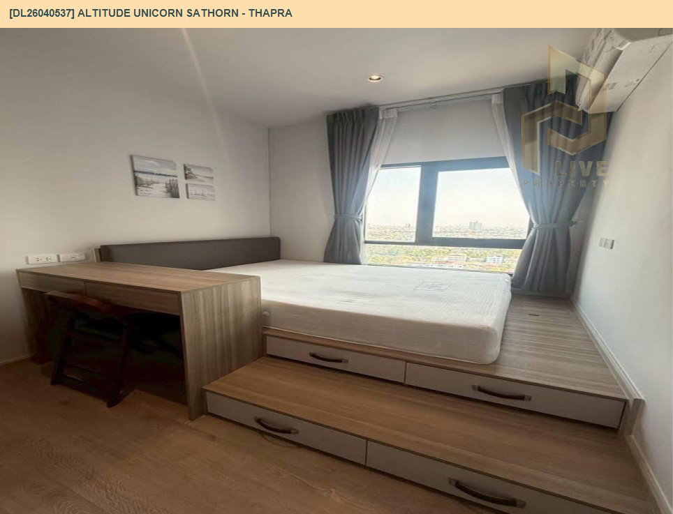รูป DL26040537 ให้เช่าคอนโด อัลติจูด ยูนิคอร์น สาทร - ท่าพระ (Altitude Unicorn Sathorn - Thapra) ใกล้ BTS ตลาดพลู พร้อมเข้าอยู่ โทรด่วน 0800343450 LineID @655ebbvc - รูปที่ 2/13