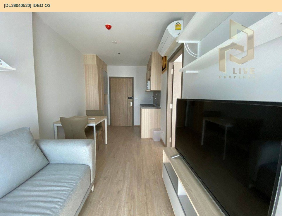 รูป M DL26040520 ขายคอนโด ไอดีโอ โอทู(IDEO O2) ใกล้BTSบางนา ห้องตกแต่งสวยเฟอร์ครบพร้อมเข้าอยู่ โทรด่วน 0653619502 LineID @897iyzll - รูปที่ 3/5