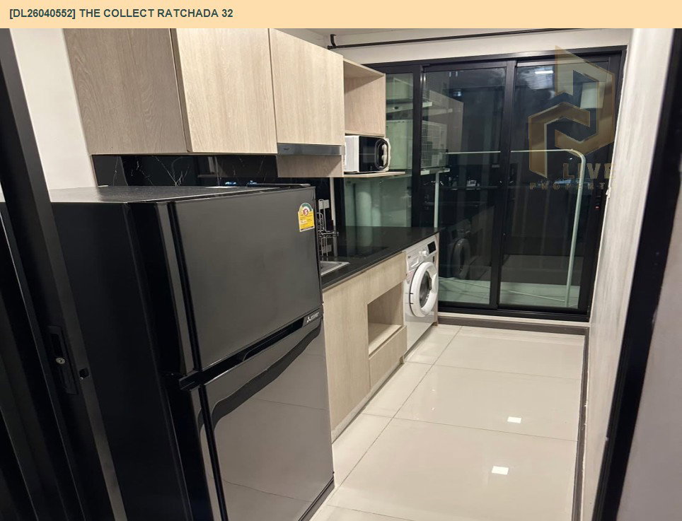 รูป DL26040552 ให้เช่าคอนโด เดอะ คอลเล็ค รัชดา 32 (The Collect Ratchada 32) ใกล้ MRT ลาดพร้าว พร้อมเข้าอยู่ โทรด่วน 0614453194 LineID @162cjixi - รูปที่ 4/6