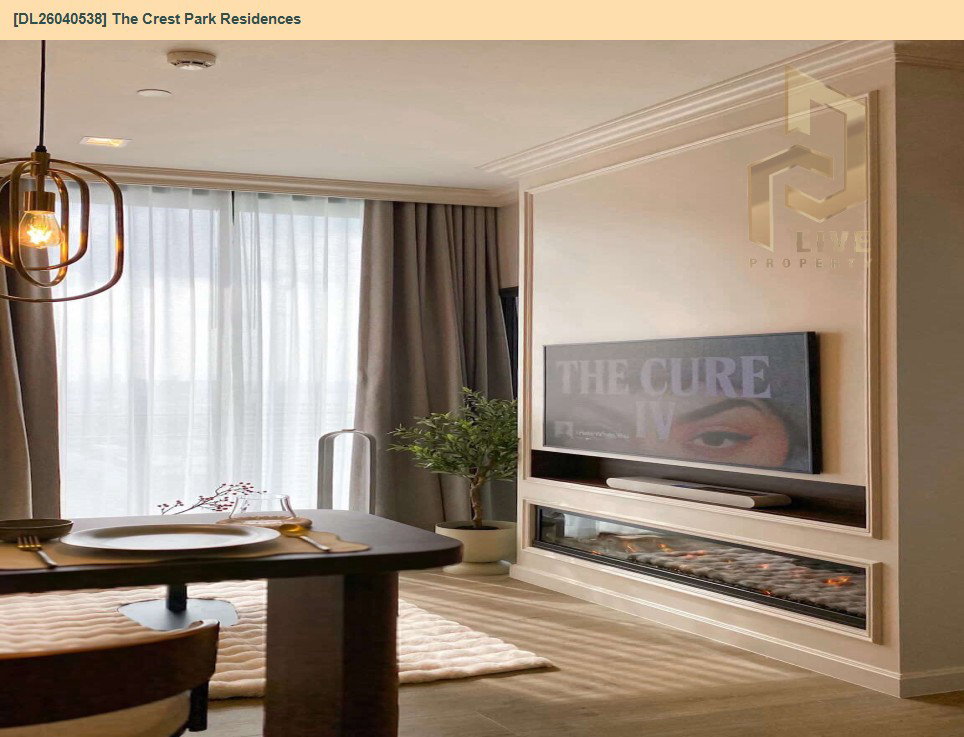 รูป DL26040538 ให้เช่าคอนโด เดอะ เครสท์ พาร์ค เรสซิเดนซ์  (The Crest Park Residences) ใกล้ MRT พหลโยธิน พร้อมเข้าอยู่ โทรด่วน 0614453194 LineID @162cjixi - รูปที่ 4/8