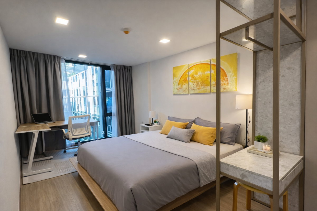 รูป 🍀🍀 Prime condo location🚆 ให้เช่า📌 เดอะ เนสท์ จุฬา สามย่าน (Line: @rent2022) MRT สามย่าน พร้อมเข้าอยู่ 🔖A11153 - รูปที่ 3/10