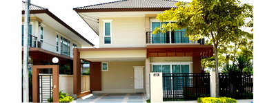 ขายบ้านเดี่ยว : โครงการบ้านศรีสุข ท่าข้าม พระราม 2 บ้านเดี่ยวกว้าง 60 ตร.ว. 