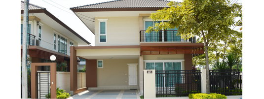 Srisuk Thakhram Rama 2 housing project: Detached houses with 60 sq.wa. plots.