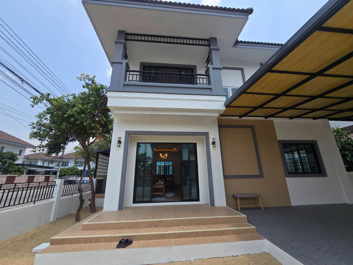 รูป หมู่บ้านนนทวีวิลล์ 5 ถนนมิตรไมตรี 6/3-6/4 หนองจอก คู้ซ้าย บ้านเดี่ยว 2ชั้น ตกแต่งรีโนเวทใหม่ ทำเลดี ถนนกว้างมาก ต้นโครงการ - รูปที่ 8/48