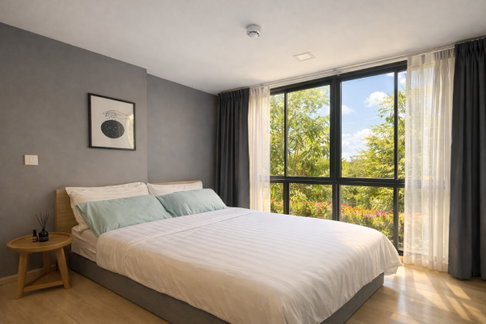 For Rent 🔥 Chambers On-Nut Station Sukhumvit 81 🔥 Only 350 m. walk to BTS On Nut 🔥 Fully furnished Line @sariproperty 082-558-9459
