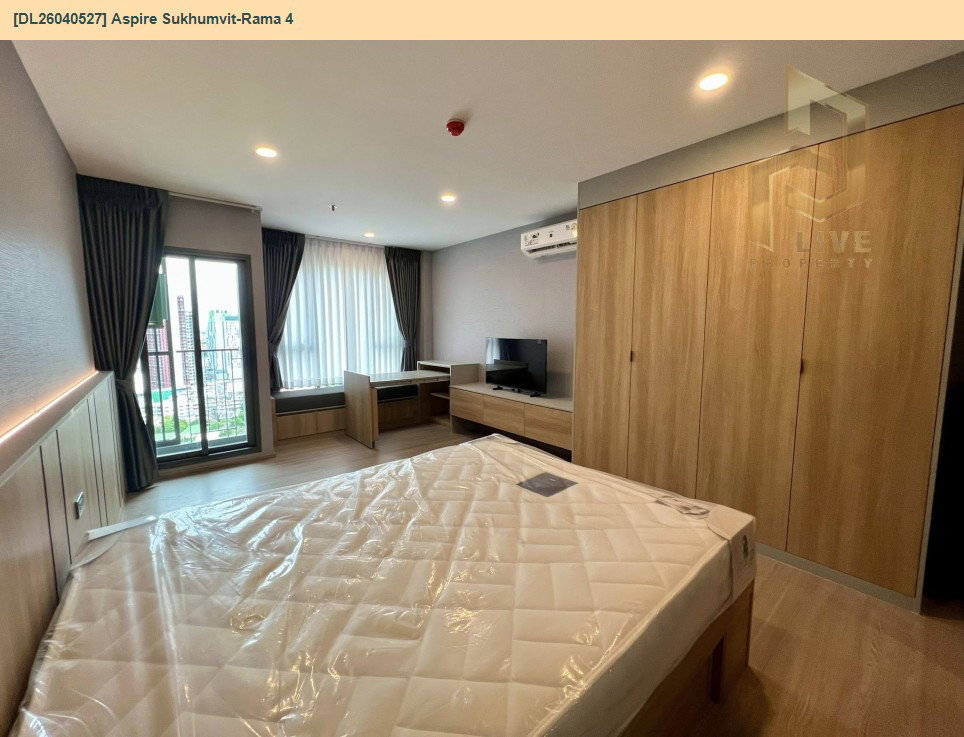 รูป DL26040527 ให้เช่าคอนโด แอสปาย สุขุมวิท-พระราม 4 (Aspire Sukhumvit-Rama 4) ใกล้ BTS พระโขนง พร้อมเข้าอยู่ โทรด่วน 0800343450 LineID @655ebbvc - รูปที่ 4/5