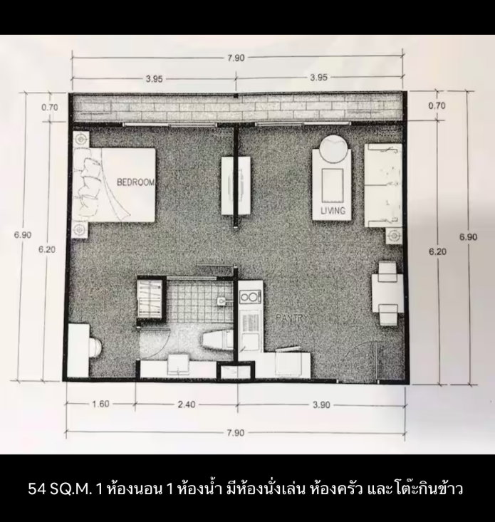 รูป ขายคอนโด Seven Seas Condo Resort จอมเทียน ตึก A ชั้น 4 เฟอร์นิเจอร์ครบ พร้อมอยู่ - รูปที่ 11/12