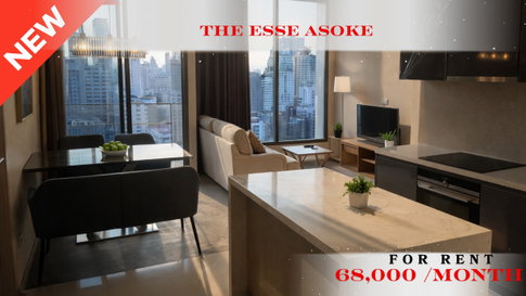 🍀🍀 Fully furnished💝 ให้เช่า📌 ดิ เอส อโศก (Line:@rent2022)BTS อโศก✨พร้อมเข้าอยู่  ✨ A10975
