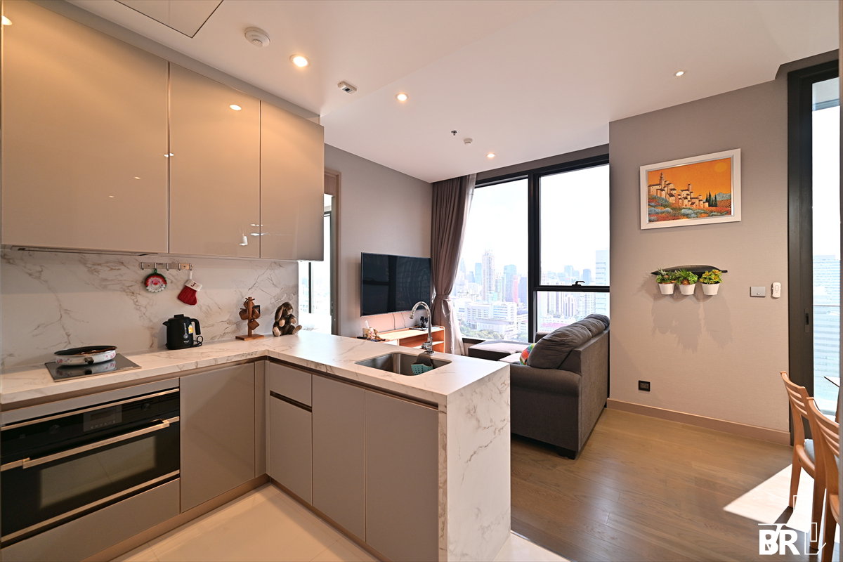 รูป  เช่าคอนโด 💥 The Esse at Singha Complex ใกล้ MRT เพชรบุรี 1 นอน 48.72 sq.m. 40K ยูนิตสวย ราคาดี 💰  - รูปที่ 8/9