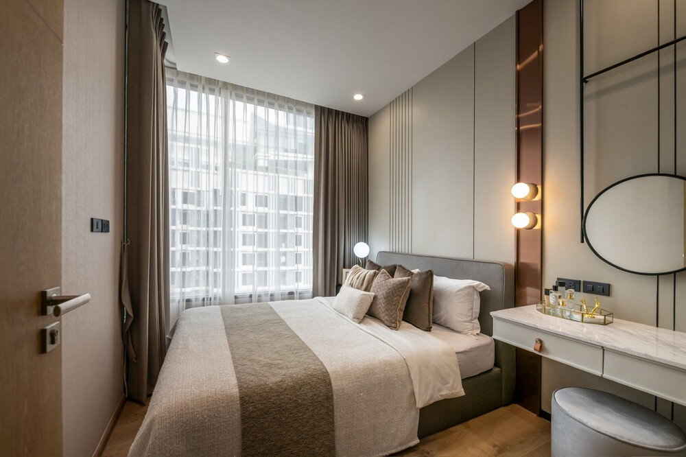 รูป 🔥 เช่าด่วน !! The Fine Bangkok Thonglor-Ekamai, 1 ห้องนอน, 1 ห้องน้ำ, ชั้นสูง 19++, วิวเมือง !!🔥Code C20250400075 แต่งครบ, พร้อมเข้าอยู่📣📣 - รูปที่ 5/8