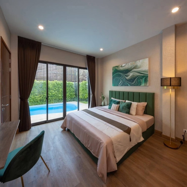 รูป ปล่อยขาย พลูวิลล่า Modern Luxury Pool villa - PALM SPRINGS PRIVATO  ( บ้านตัวTop ของโครงการมีหลังเดียว ) ใกล้กาดฝรั่ง , โรงเรียนนานาติลานนา , สนามบิน - รูปที่ 17/23