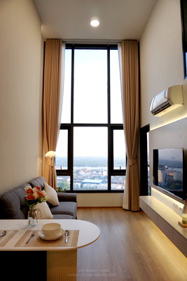 Condos for rent : 📍For Rent: Life Asoke–Rama 4 Rare duplex | High floor | River view