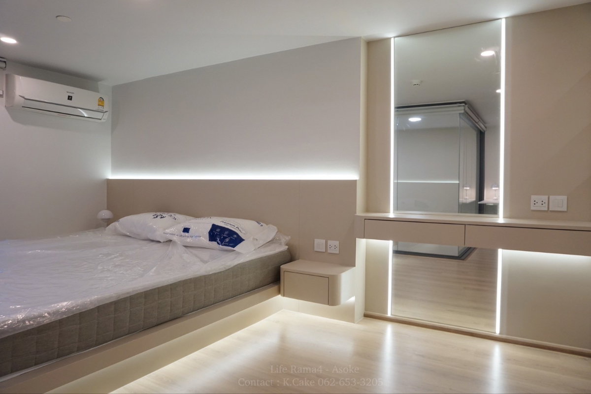 รูป ให้เช่าคอนโด AP Life Asoke–Rama 4 ยูนิตหายาก ชั้นสูง วิวสวย พร้อมอยู่ทันที ห้องใหม่ยังไม่เคยมีผู้เช่า เฟอร์ใหม่ทั้งหมด - รูปที่ 11/29