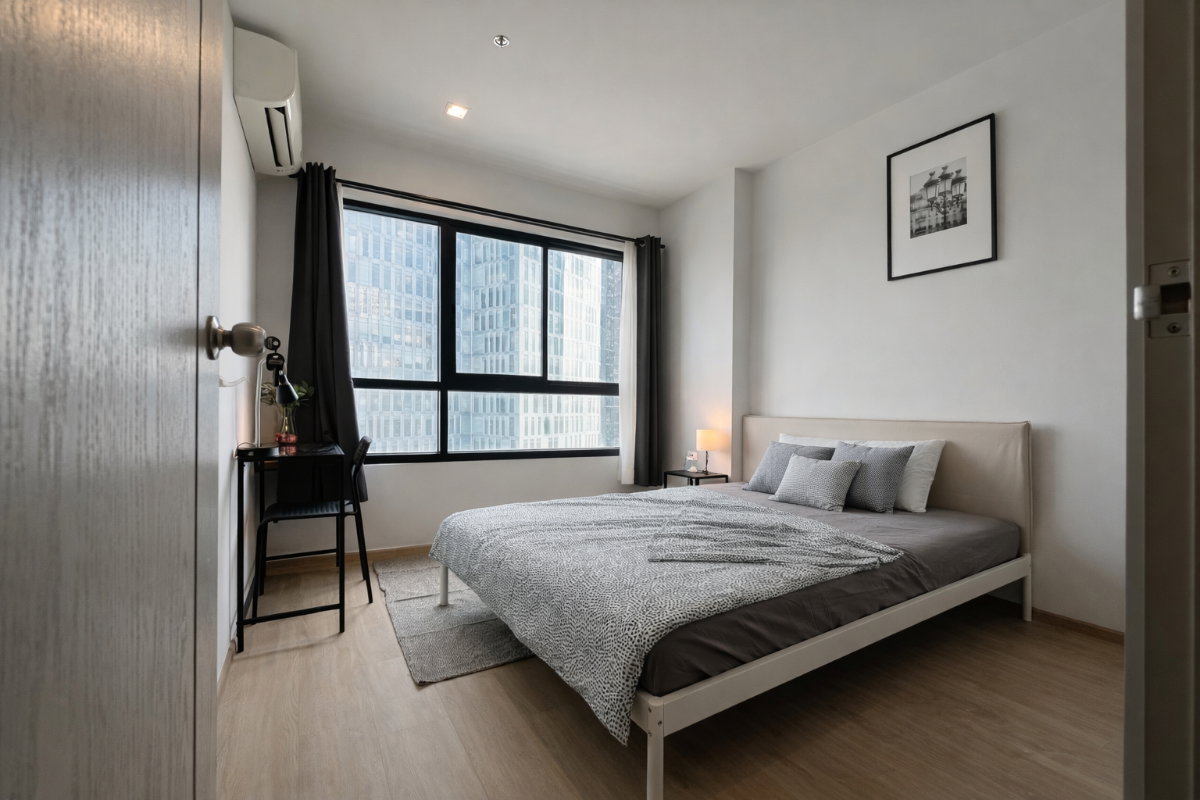 รูป 🍀🍀 Beautiful Room🌸 ให้เช่า📌 ไอดีโอ นิว พระราม9 (Line:@rent2022)MRT พระราม9✨พร้อมเข้าอยู่🔖A05971 - รูปที่ 3/14