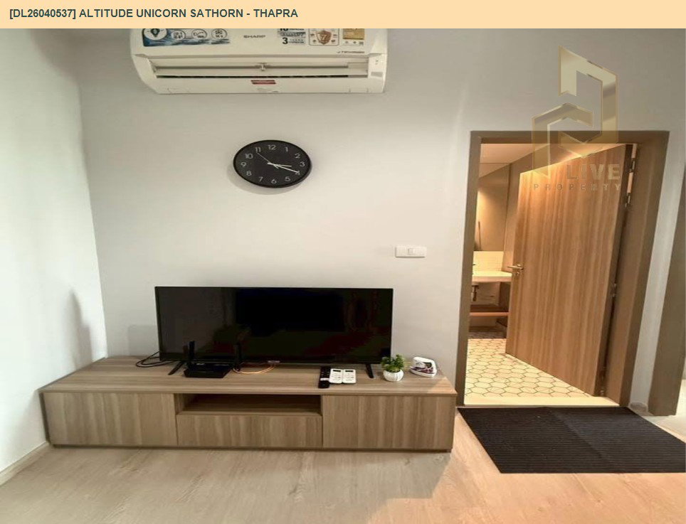 รูป DL26040537 ให้เช่าคอนโด อัลติจูด ยูนิคอร์น สาทร - ท่าพระ (Altitude Unicorn Sathorn - Thapra) ใกล้ BTS ตลาดพลู พร้อมเข้าอยู่ โทรด่วน 0800343450 LineID @655ebbvc - รูปที่ 5/13